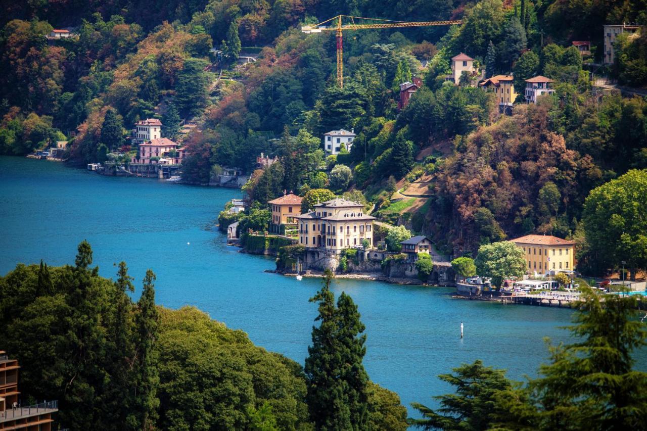 I D'A Charming Penthouse - Lake View- Como- House-130 Mt-2 Double Bedrooms And 2 Double Bathrooms A Spacious Living Room-Full Equipped Kitchen-Private Garden And Terrace-Private Covered Parking Екстер'єр фото