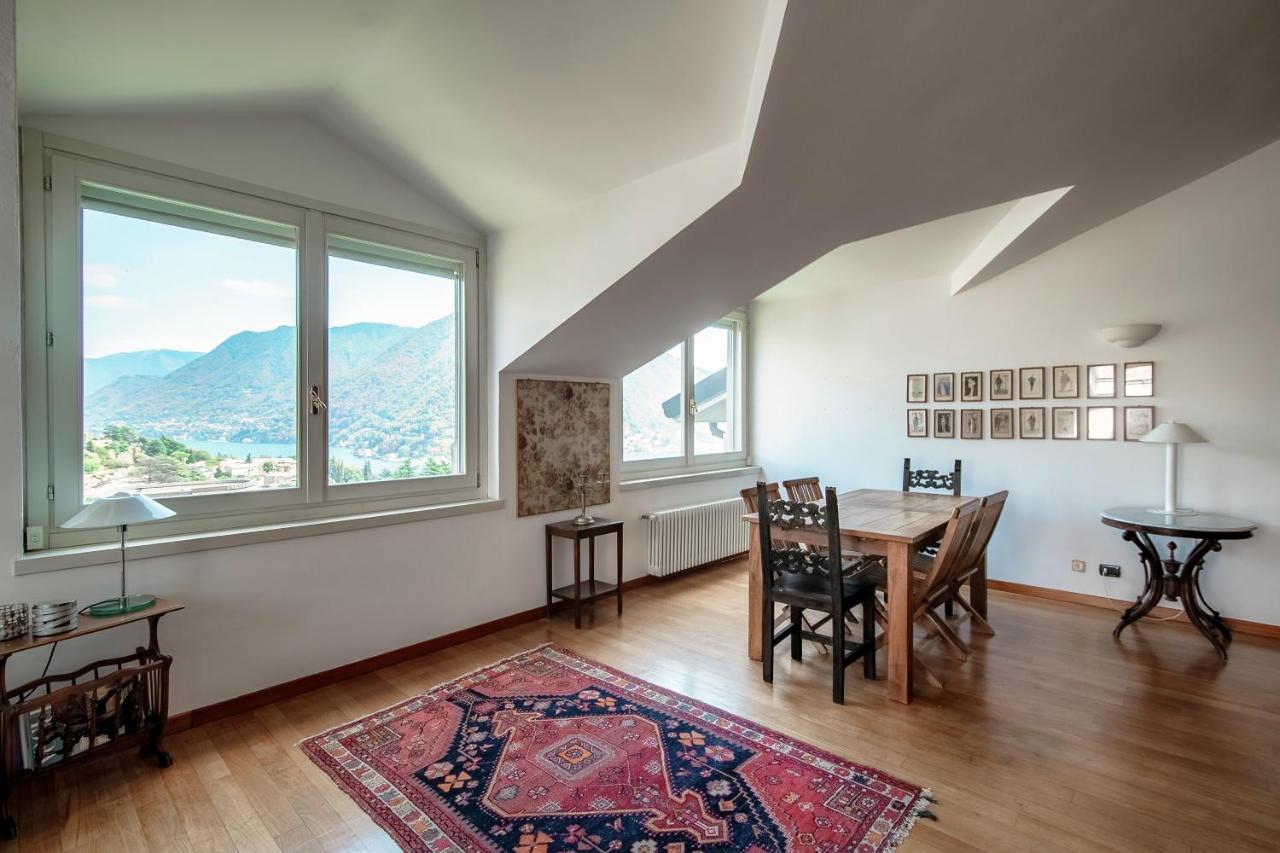 I D'A Charming Penthouse - Lake View- Como- House-130 Mt-2 Double Bedrooms And 2 Double Bathrooms A Spacious Living Room-Full Equipped Kitchen-Private Garden And Terrace-Private Covered Parking Екстер'єр фото