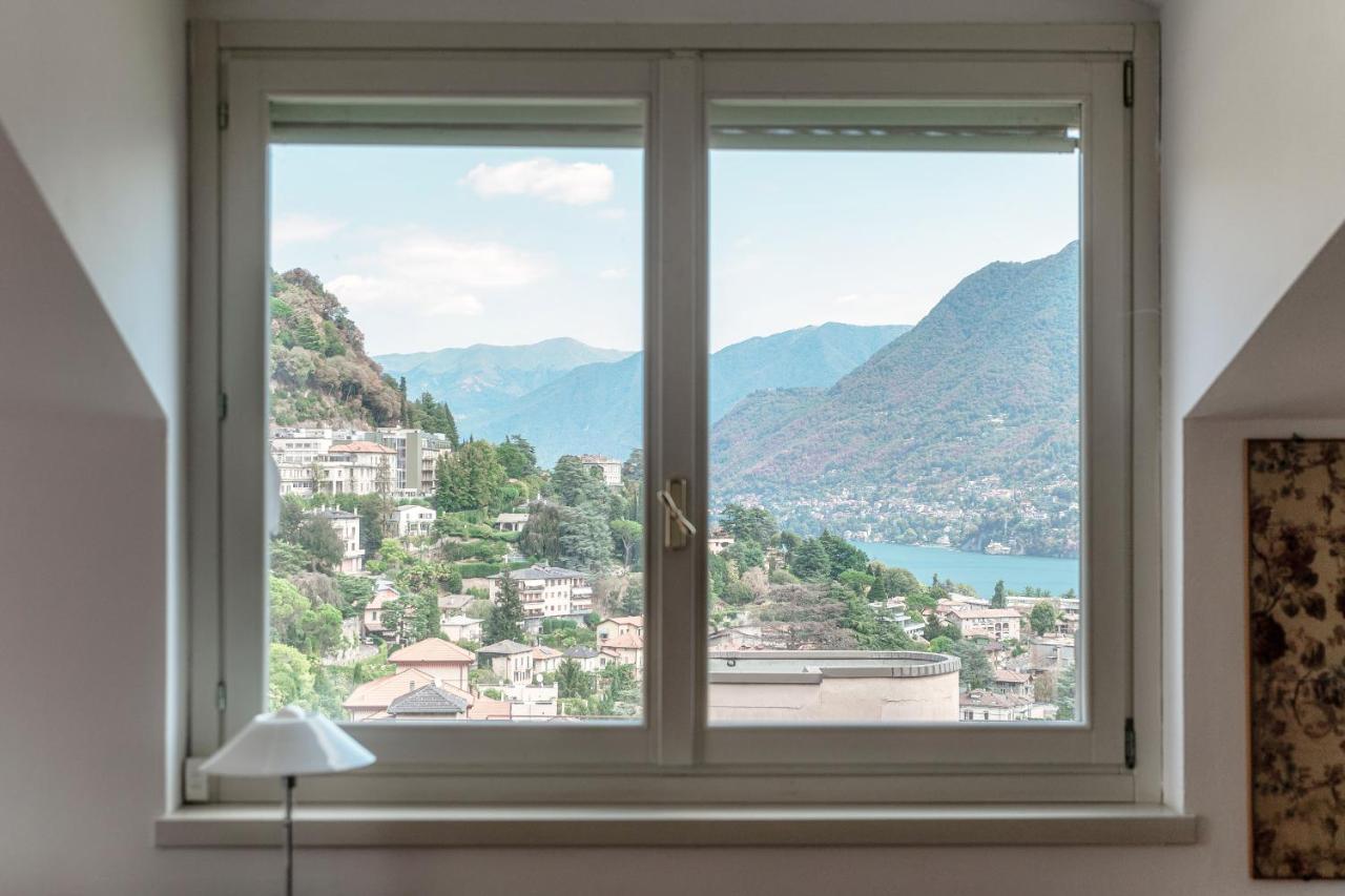I D'A Charming Penthouse - Lake View- Como- House-130 Mt-2 Double Bedrooms And 2 Double Bathrooms A Spacious Living Room-Full Equipped Kitchen-Private Garden And Terrace-Private Covered Parking Екстер'єр фото